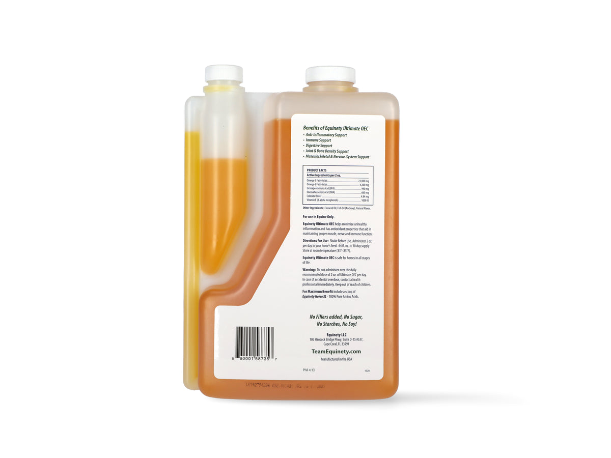 Equinety Ultimate OEC, Integratore Antiossidante Per Cavalli, 64 Oz, Nuovo